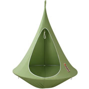 hamac suspendu - cacoon simple - vert